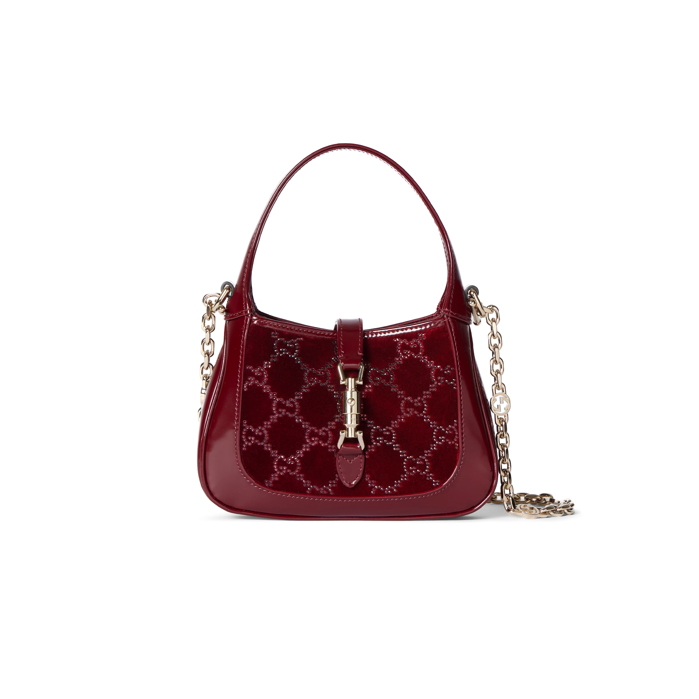 GUCCI JACKIE 1961 CRYSTALS MINI BAG ‎836684 (19*13*3cm)